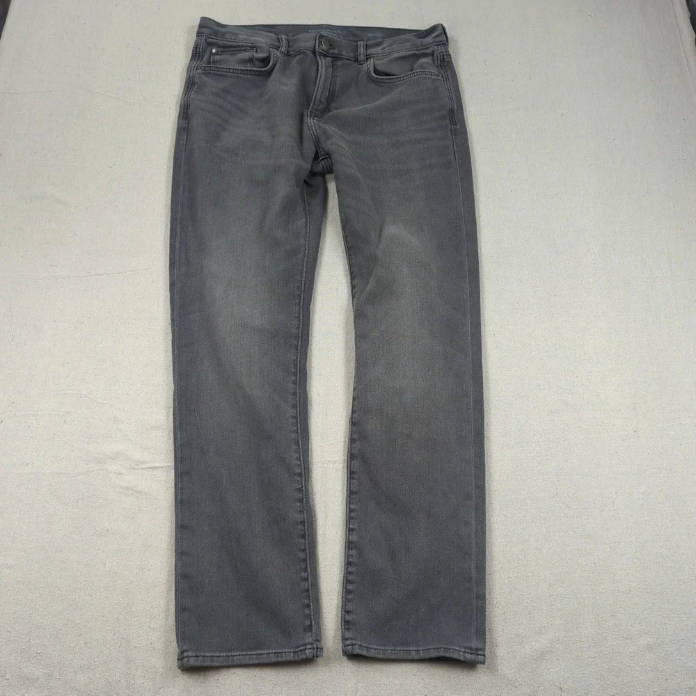 Banana Republic Jeans Mens 34x32 Black Traveler Slim Fit Casual